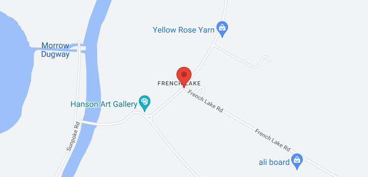 map of 329 French Lake Road